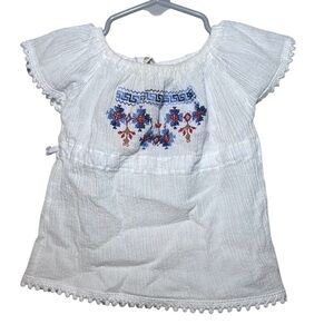 Baby Girl White Summer Dress Made in Greece Size 12 Months